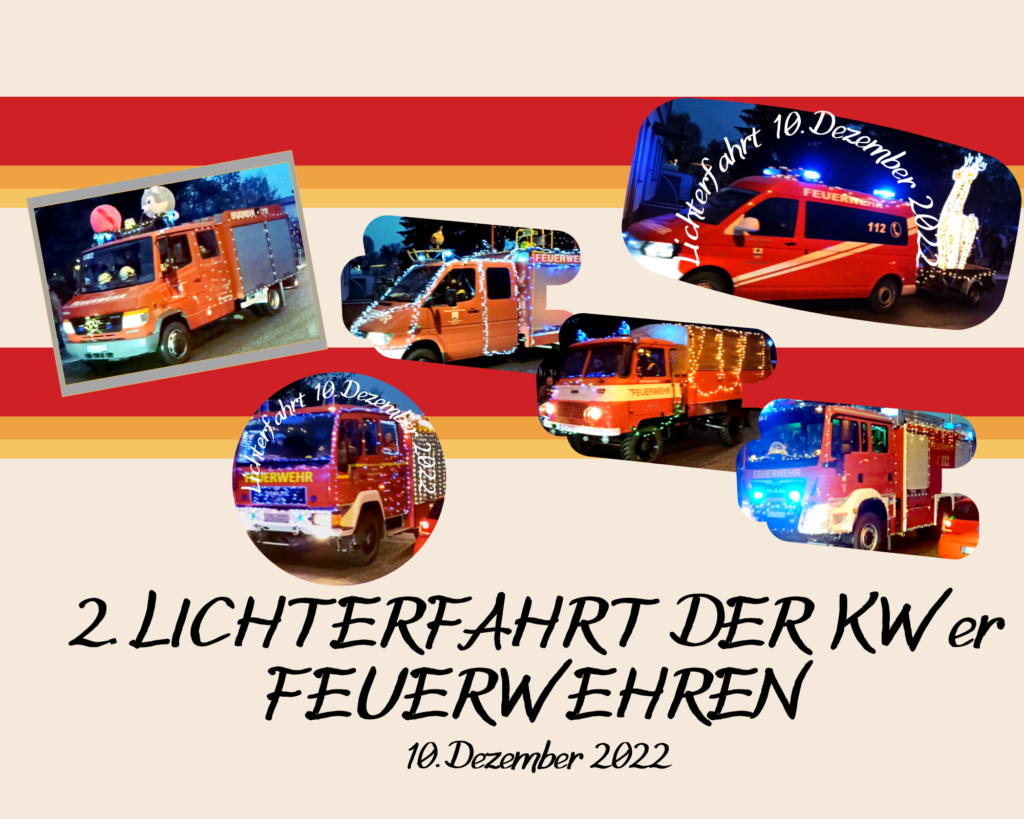 Lichterfahrt der KWer Feuerwehren am 10. Dezember 2022