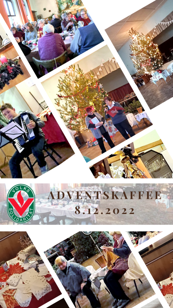 Eindrücke vom Adventskaffee der OG der Volkssolidarität am 8. Dezember im Gasthaus "Zur Linde"